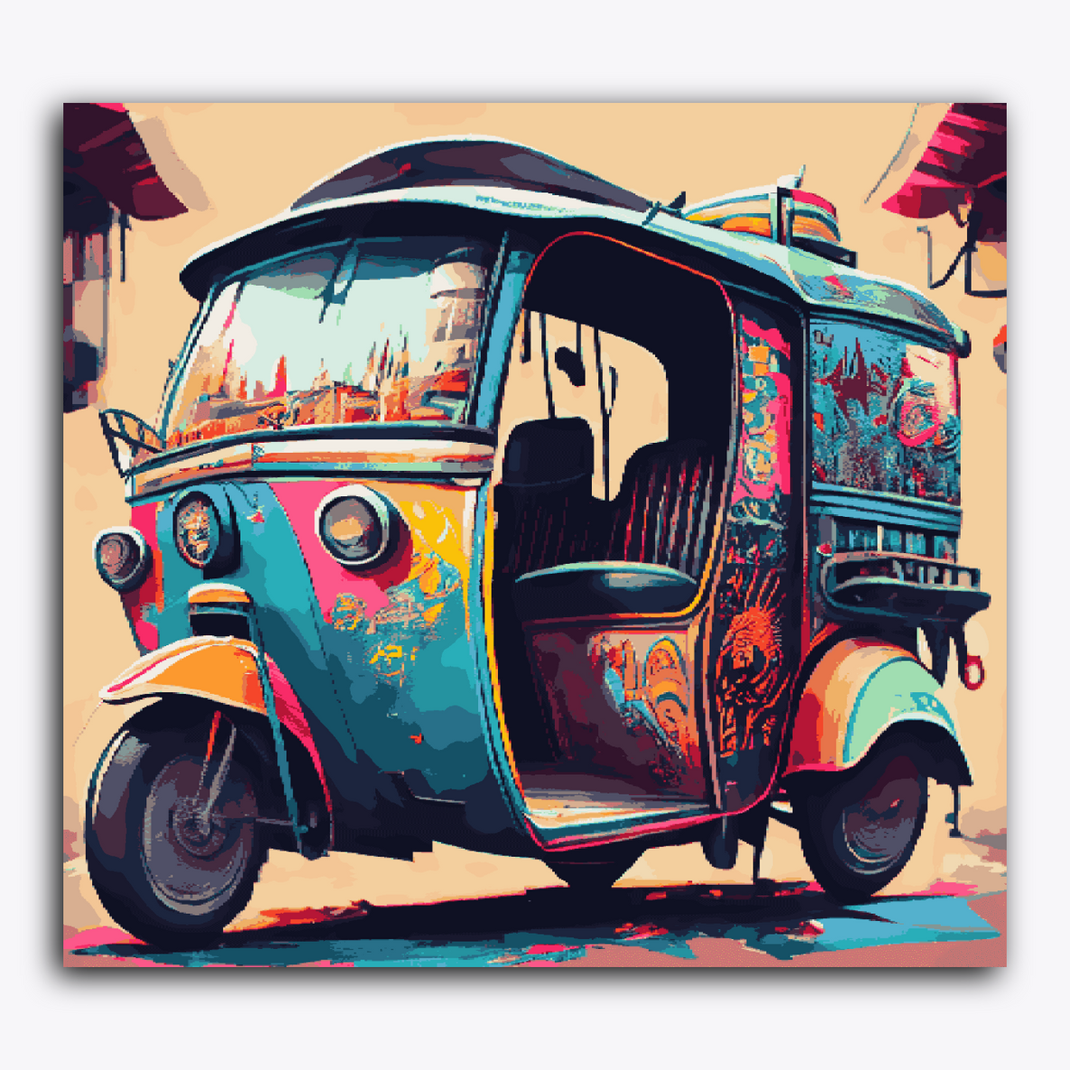 Colourful Rickshaw