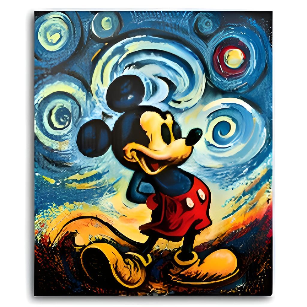 Mickey Van Gogh Style- Tutorial