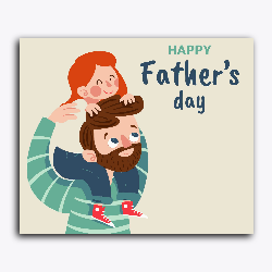 Father's Day- Daughter playing with Dad