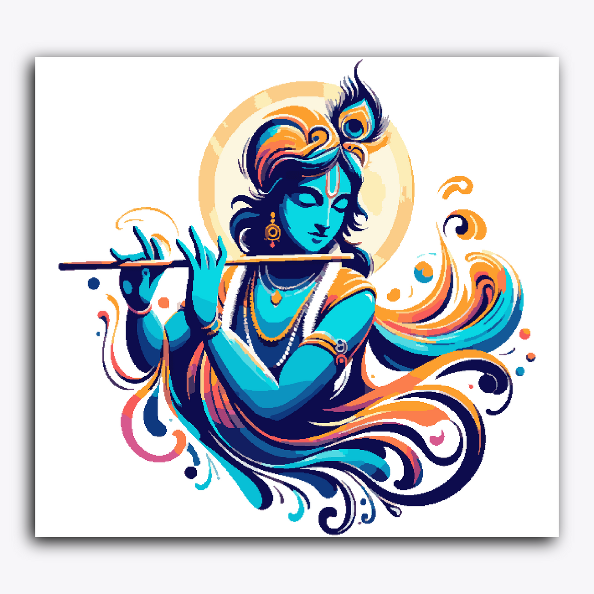 Krishna Ji Playing Flute