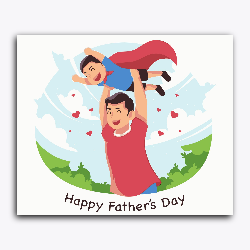 Father's Day- Superman Son with Father