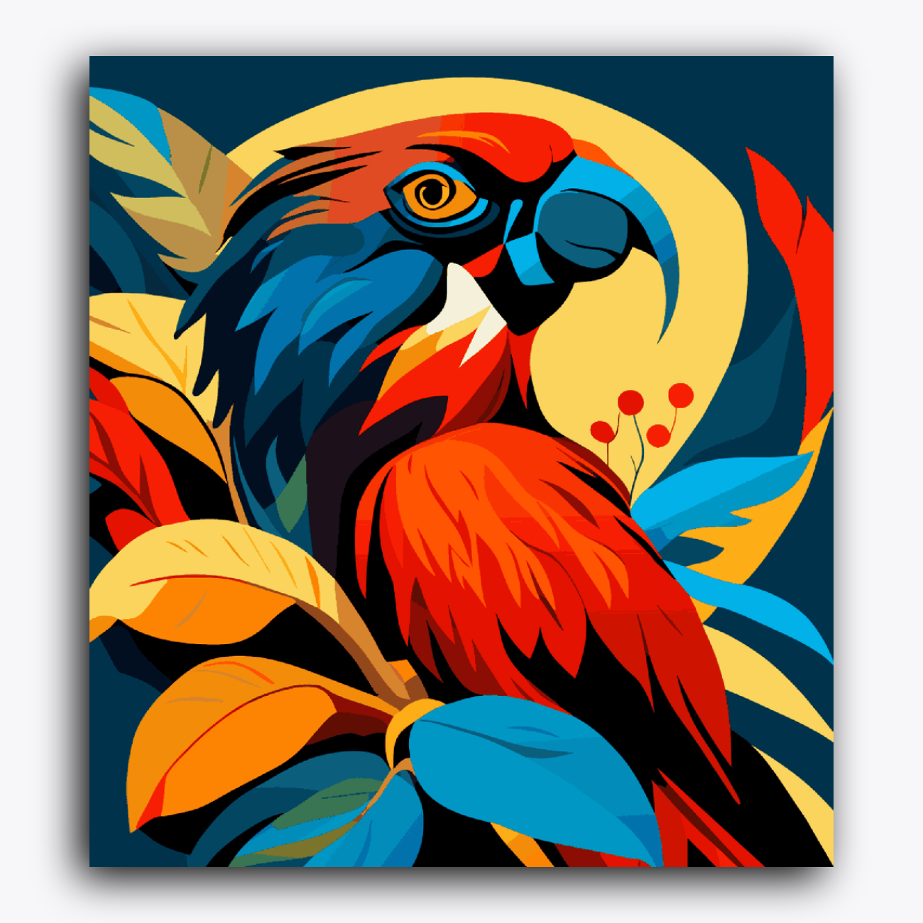 Parrot Red Yellow Blue Theme
