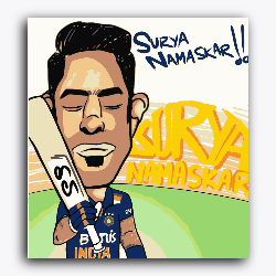 Suryakumar Yadav-Caricature-T20 World Cup Collection