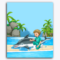 Boy & Dolphin