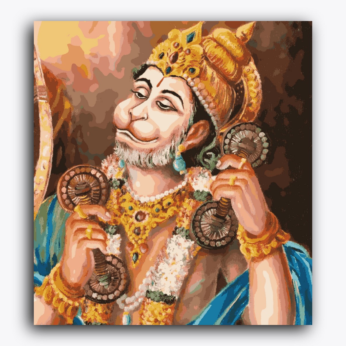 Hanuman ji Playing Manjira