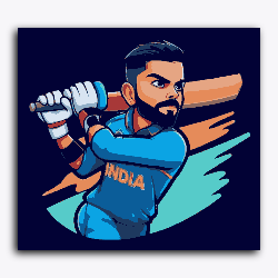 Virat Kohli-Caricature-T20 World Cup Collection