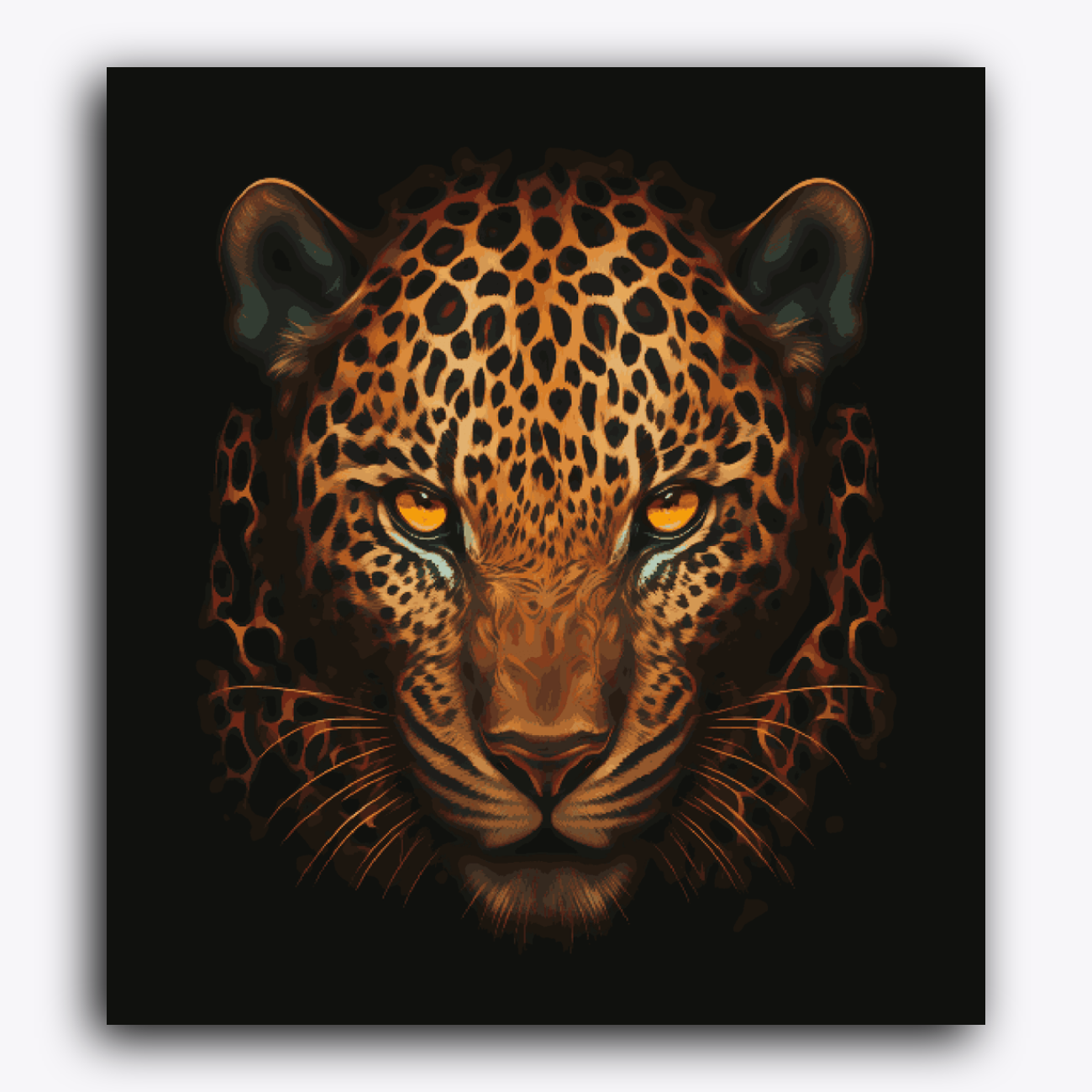 Tiger in Black Background