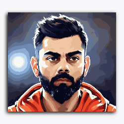 Virat Kohli Orange Hoodie-Cricketer-T20 World Cup Collection