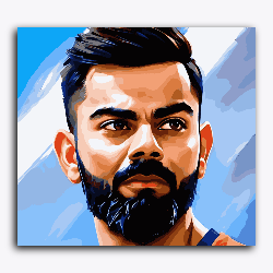 Virat Kohli Close-up-Cricketer-T20 World Cup Collection