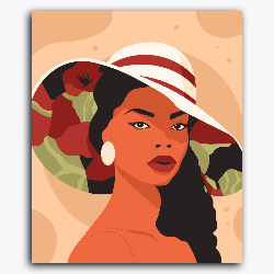 Girl with Floral Hat