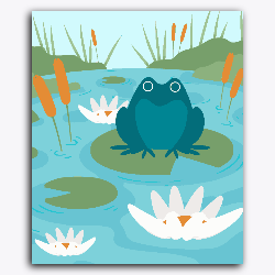 Frog and Lotus