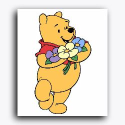 The Pooh with Flowers