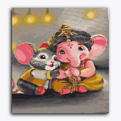 Lord Ganeshji and Mushakji