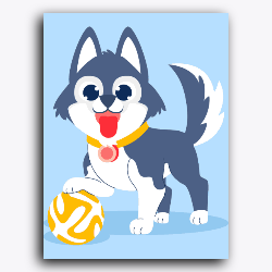 Pet playing with Ball