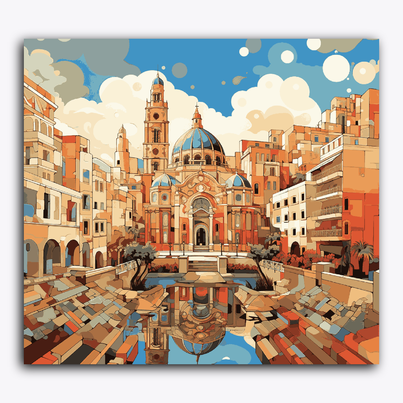 Colorful Cubist Malaga