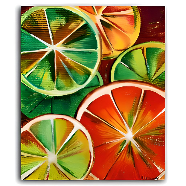 Sliced Citrus Fruits- Tutorial