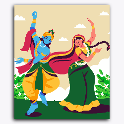 Radha Krishna Dancing