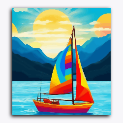 Boat with Colors