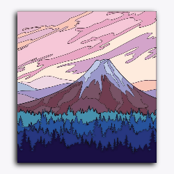 Abstract Mountain Lavender