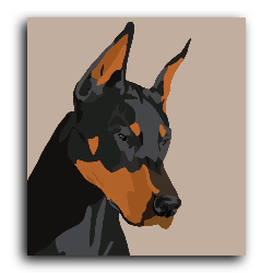 Doberman Portrait