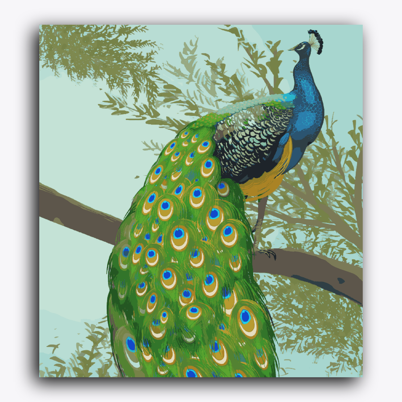 Peacock Indian Art