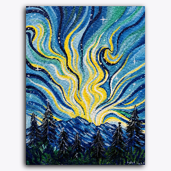 Van Gogh Starry Night- Tutorial