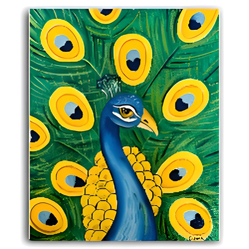 Blissful Peacock- Tutorial