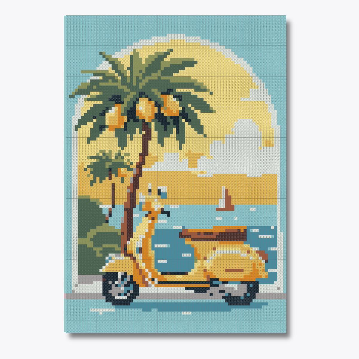Summer Vibes Dot by Number Kit