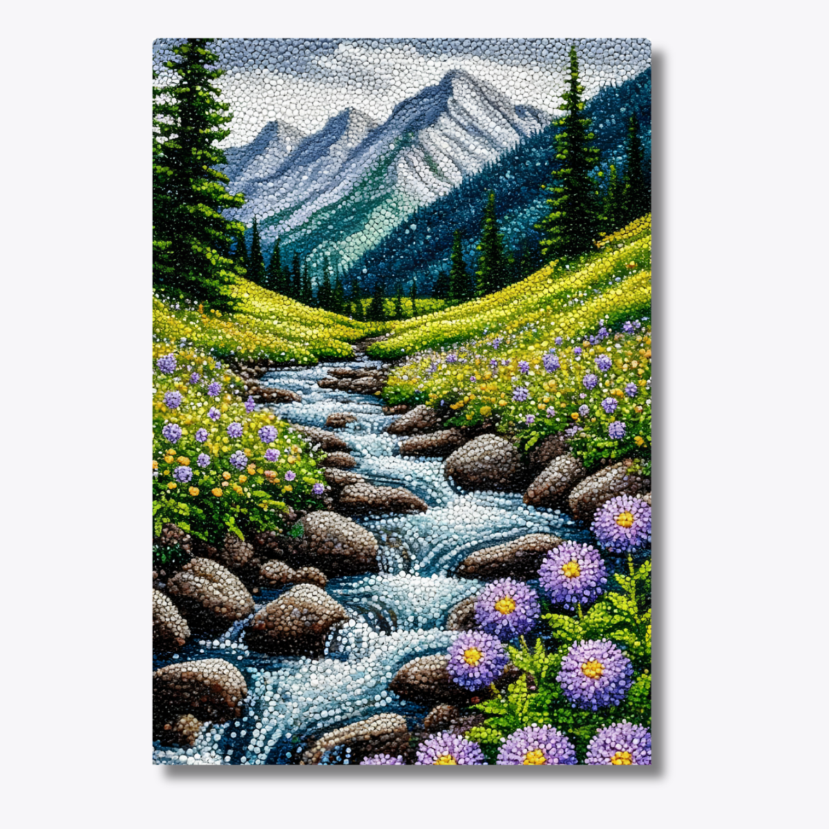 Alpine Bloom Dot by Number Kit