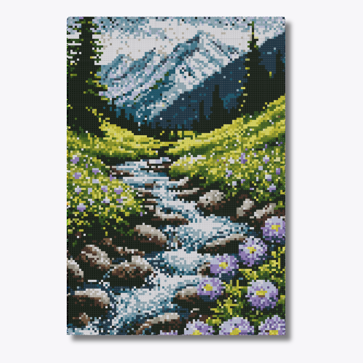 Alpine Bloom Dot by Number Kit