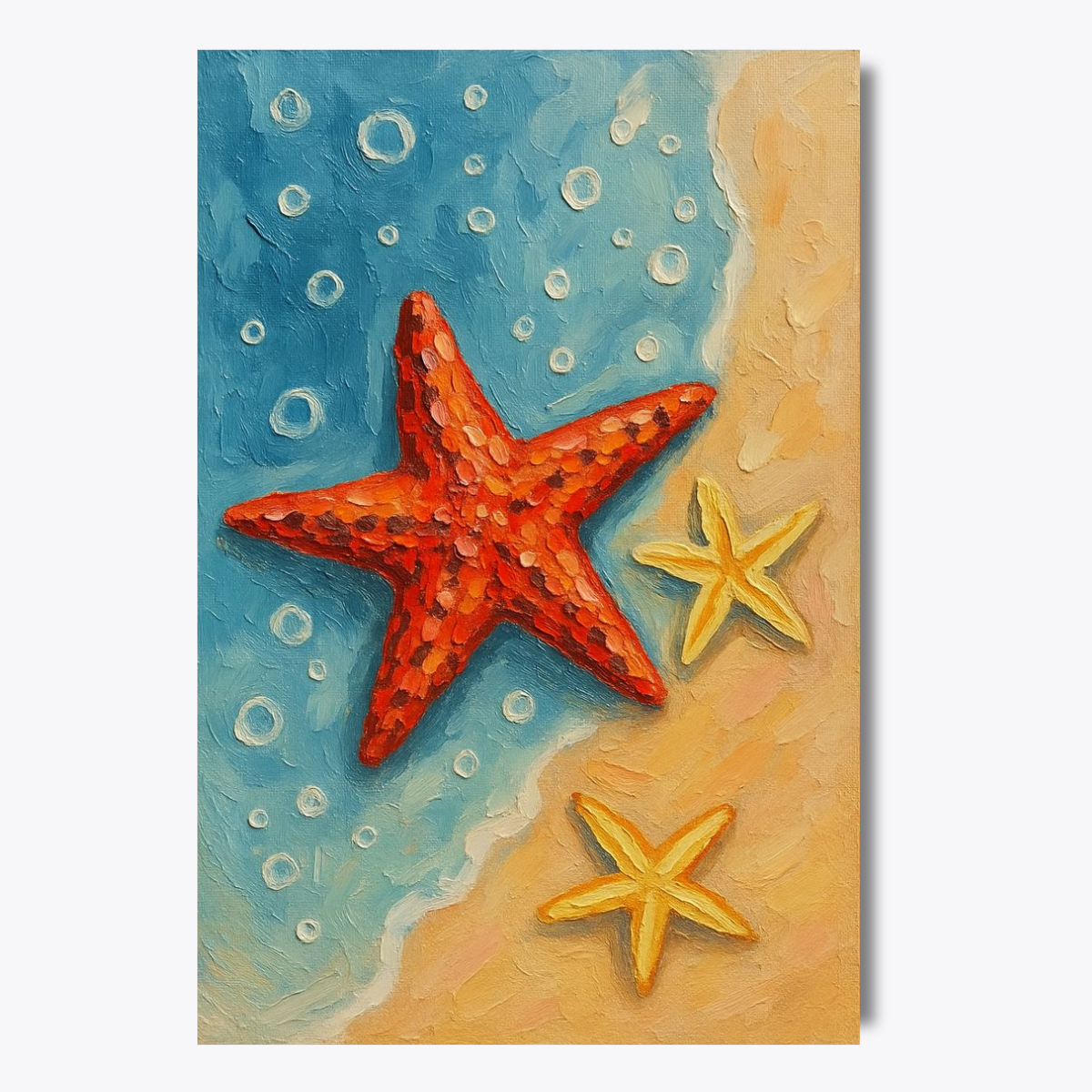 Star Fish on Beach Dot by Number Kit
