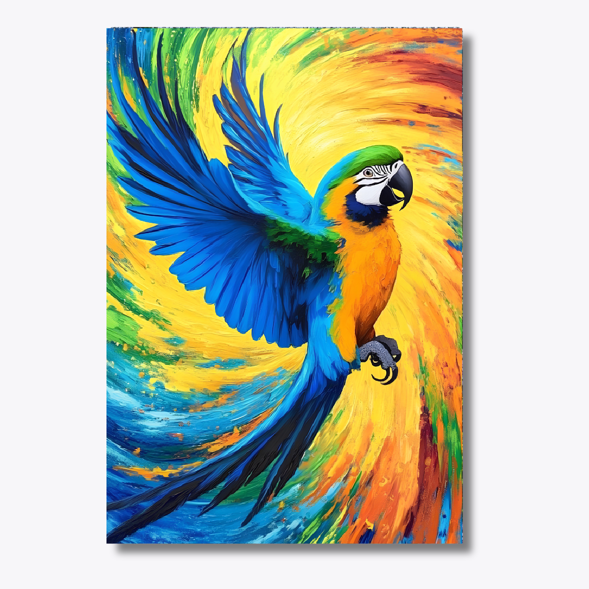 The Color Burst Macaw Dot by Number Kit