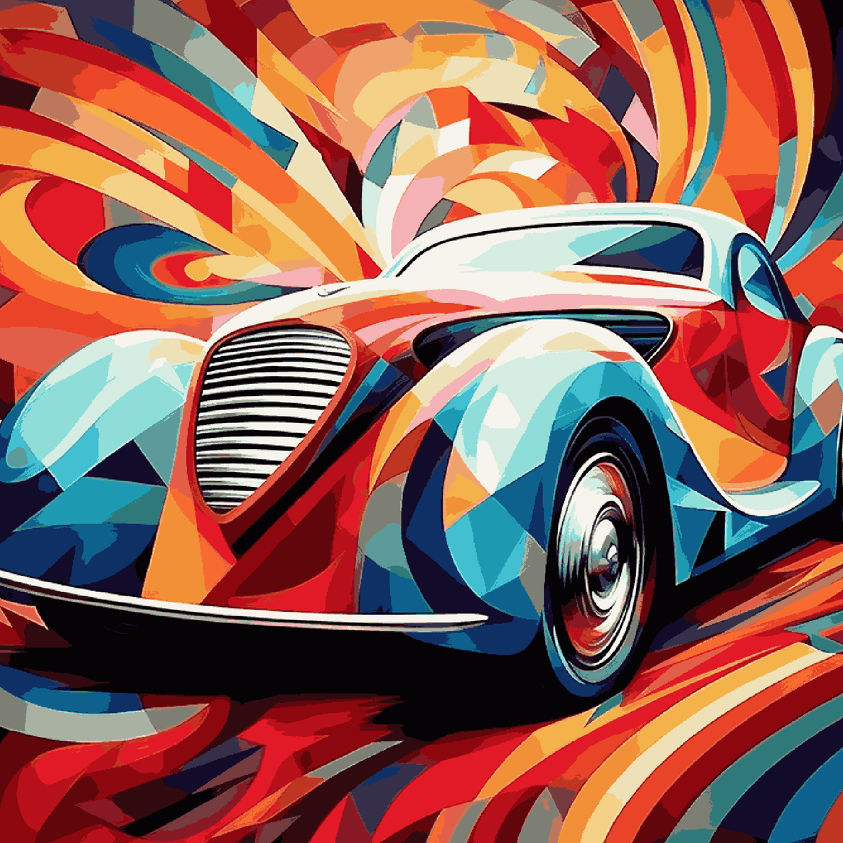 Vintage Car Abstract