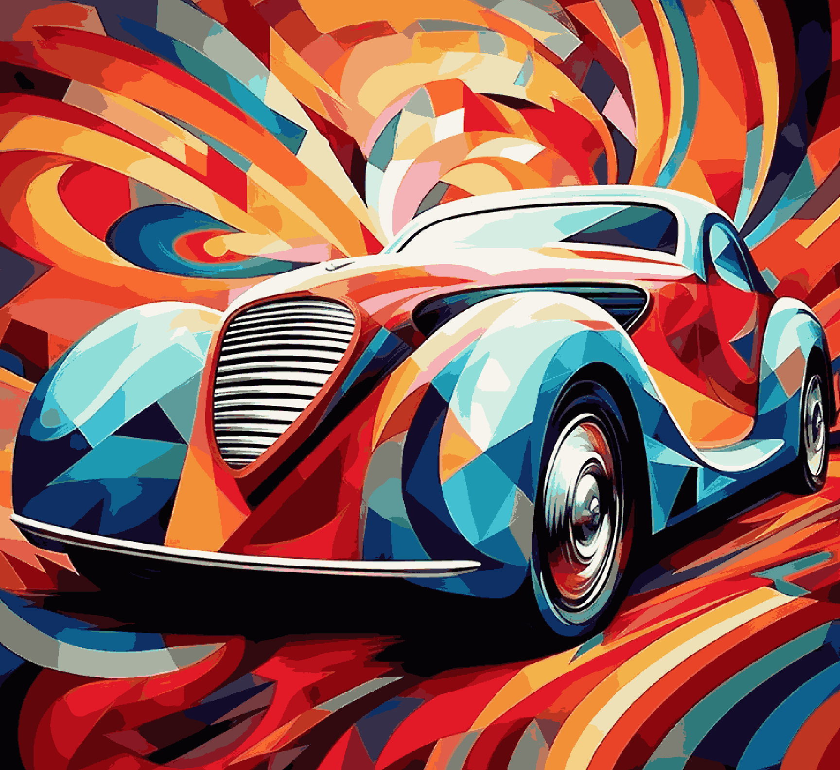 Vintage Car Abstract