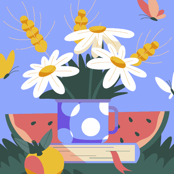 Watermelon & Flowerpot