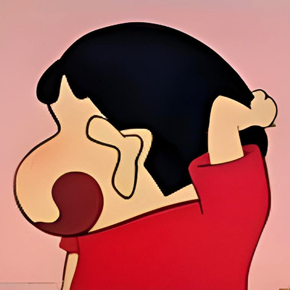 The Cheeky Silhouette - Shinchan