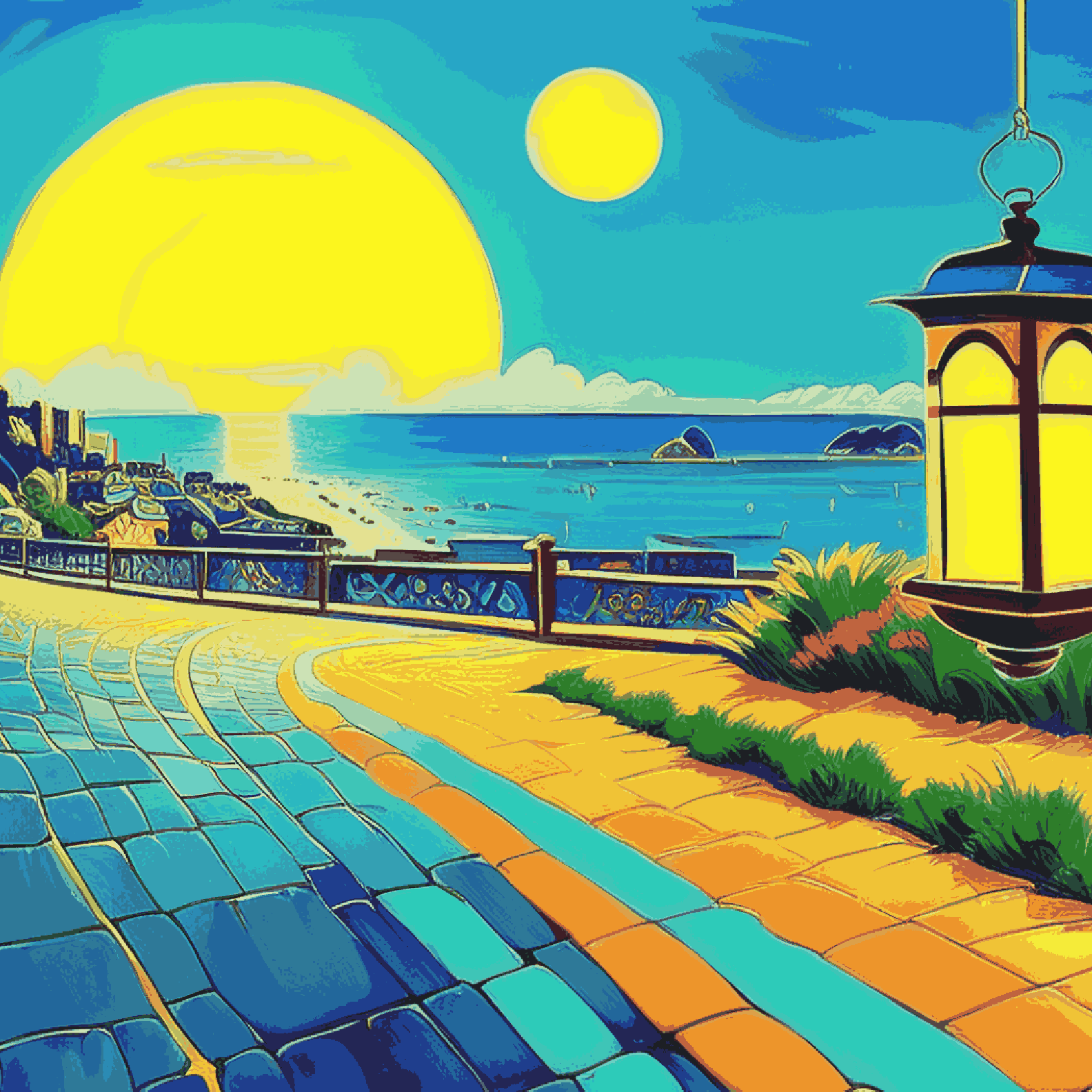 Yellow Lamp Yellow Sun