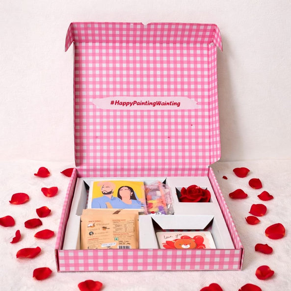 "Sip & Paint" Date Night Kit- Love Hamper- Valentine Hamper