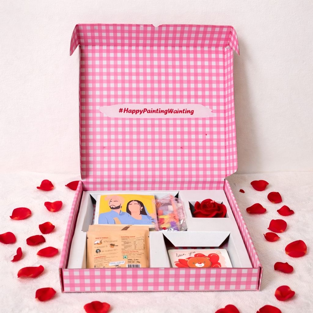 "Sip & Paint" Date Night Kit- Love Hamper- Valentine Hamper