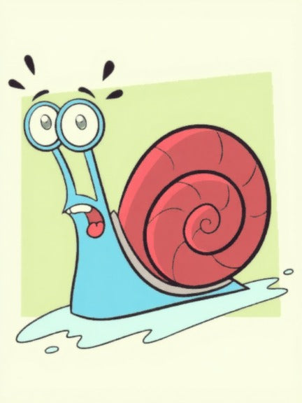 Cartoon snail