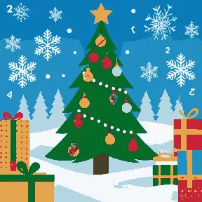 Decorated Christmas Tree Star Gift