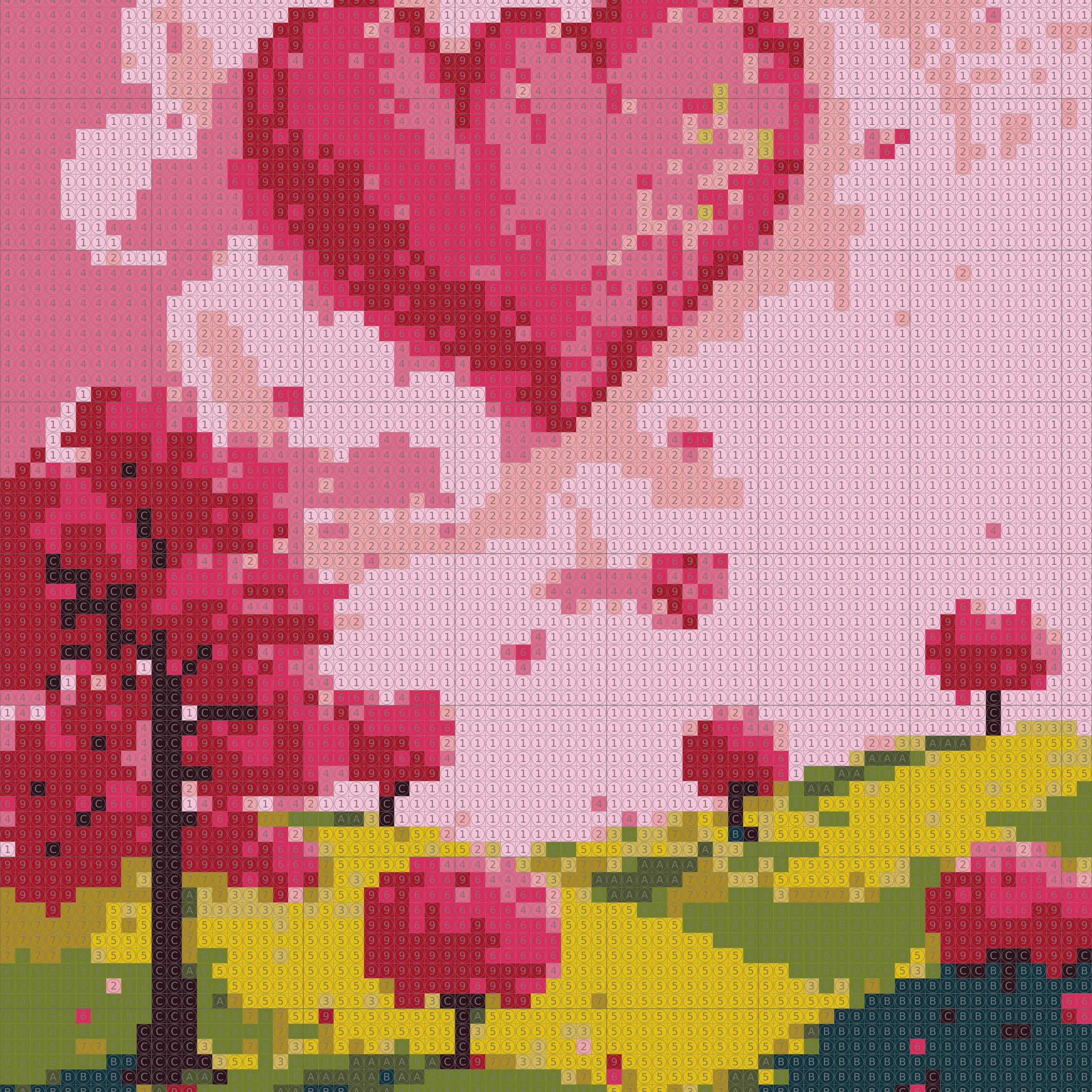 Sky Full of Love Dot by Number Kit