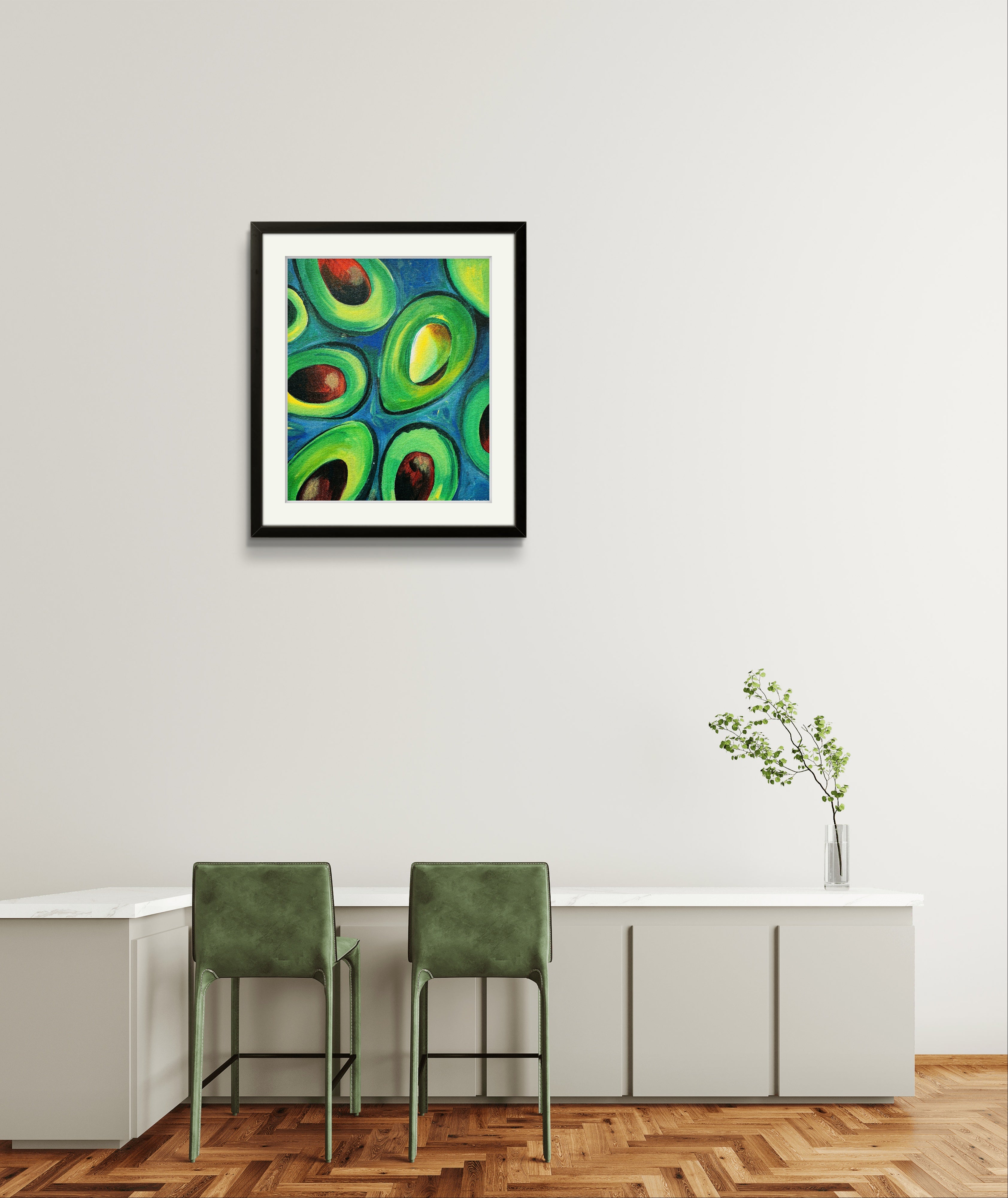 Avocado painting
