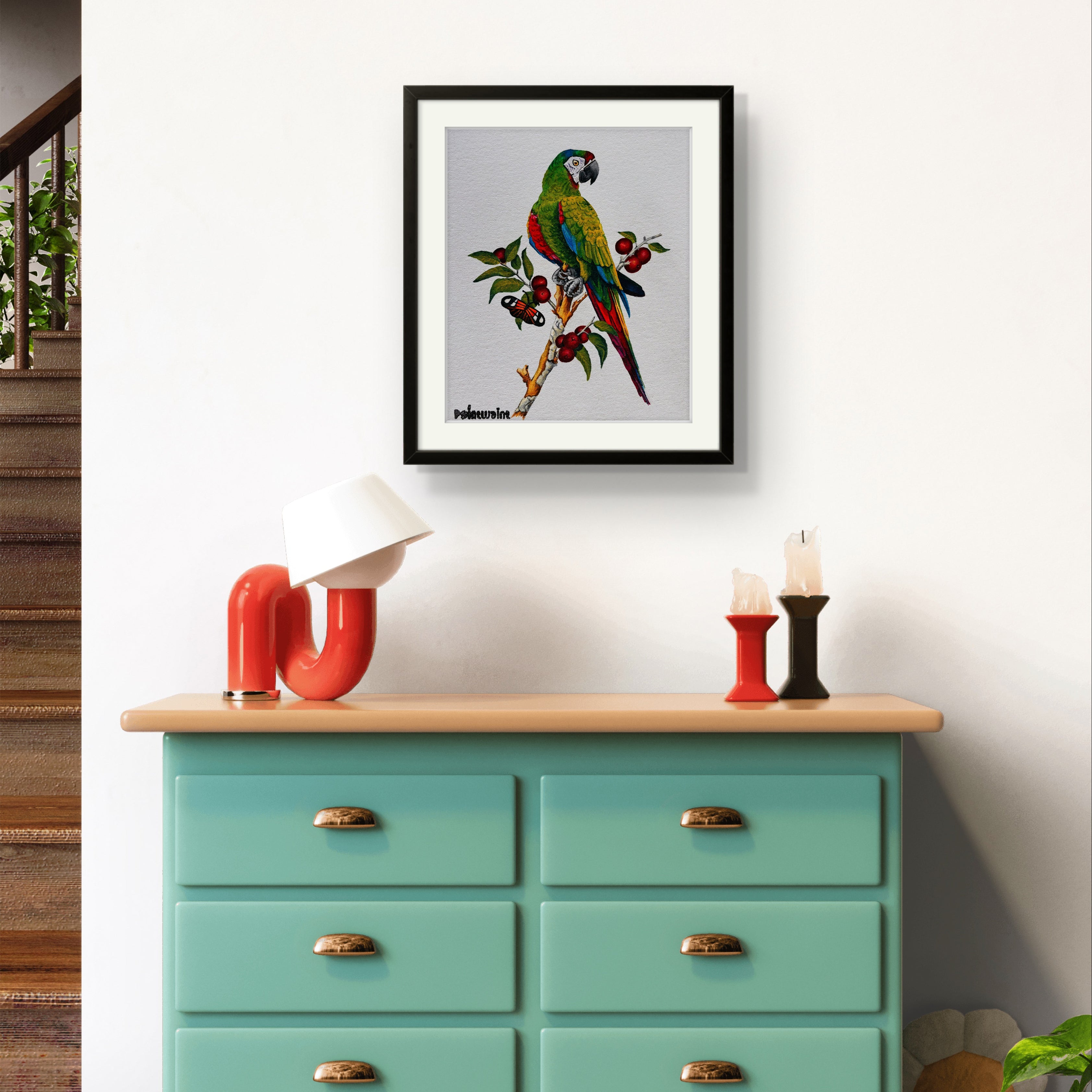 Parrot and Berries- Tutorial