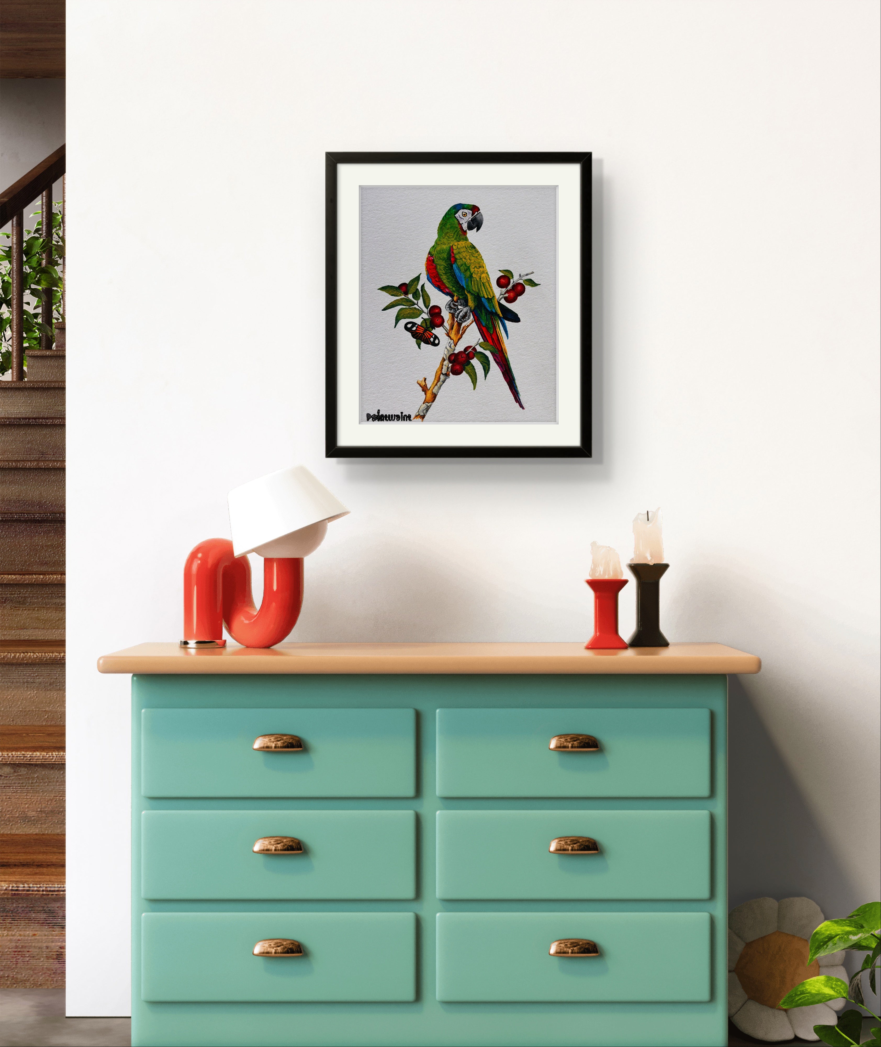 Parrot and Berries- Tutorial