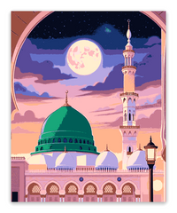 Masjid Nabawi Under the Moonlight
