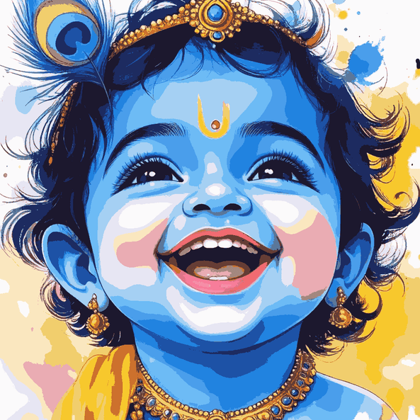 Little Krishna - Flutist’s Smile