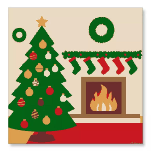 Holiday Hearth and Tree - Christmas