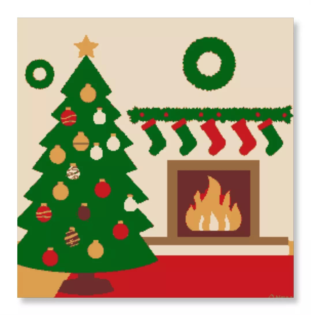 Holiday Hearth and Tree - Christmas