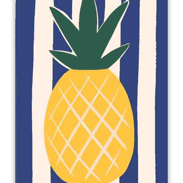 Nautical Blue Tropical Crown